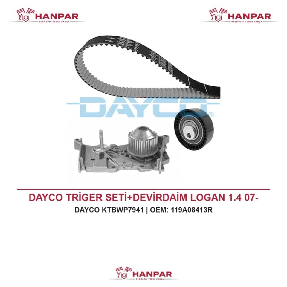 DAYCO TRİGER SETİ+DEVİRDAİM LOGAN 1.4 07-