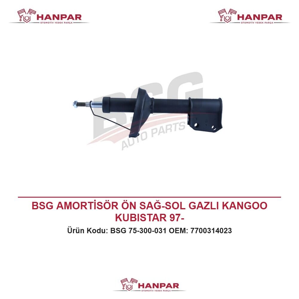 BSG AMORTİSÖR ÖN SAĞ-SOL GAZLI KANGOO KUBISTAR 97-