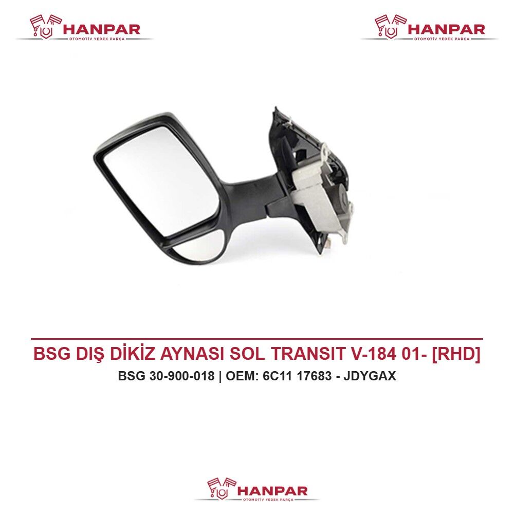 BSG DIŞ DİKİZ AYNASI SOL TRANSIT V-184 01- [RHD]