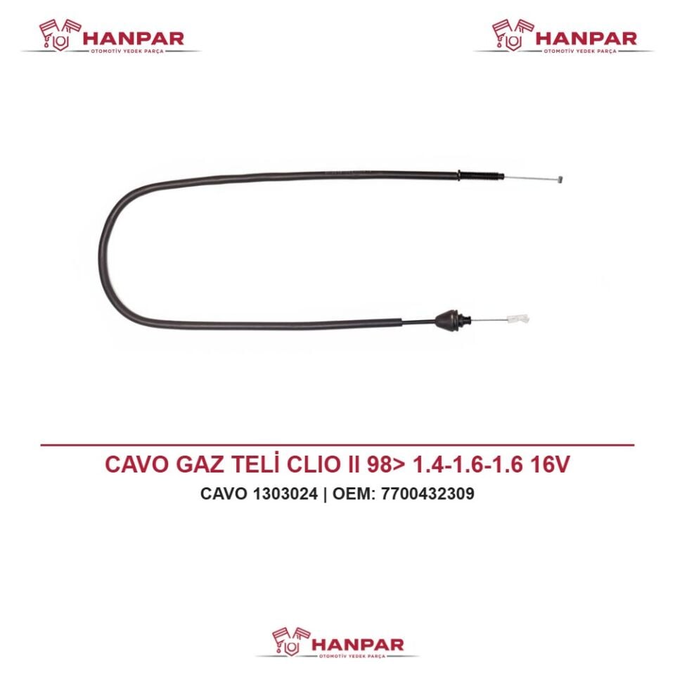 CAVO GAZ TELİ CLIO II 98> 1.4-1.6-1.6 16V