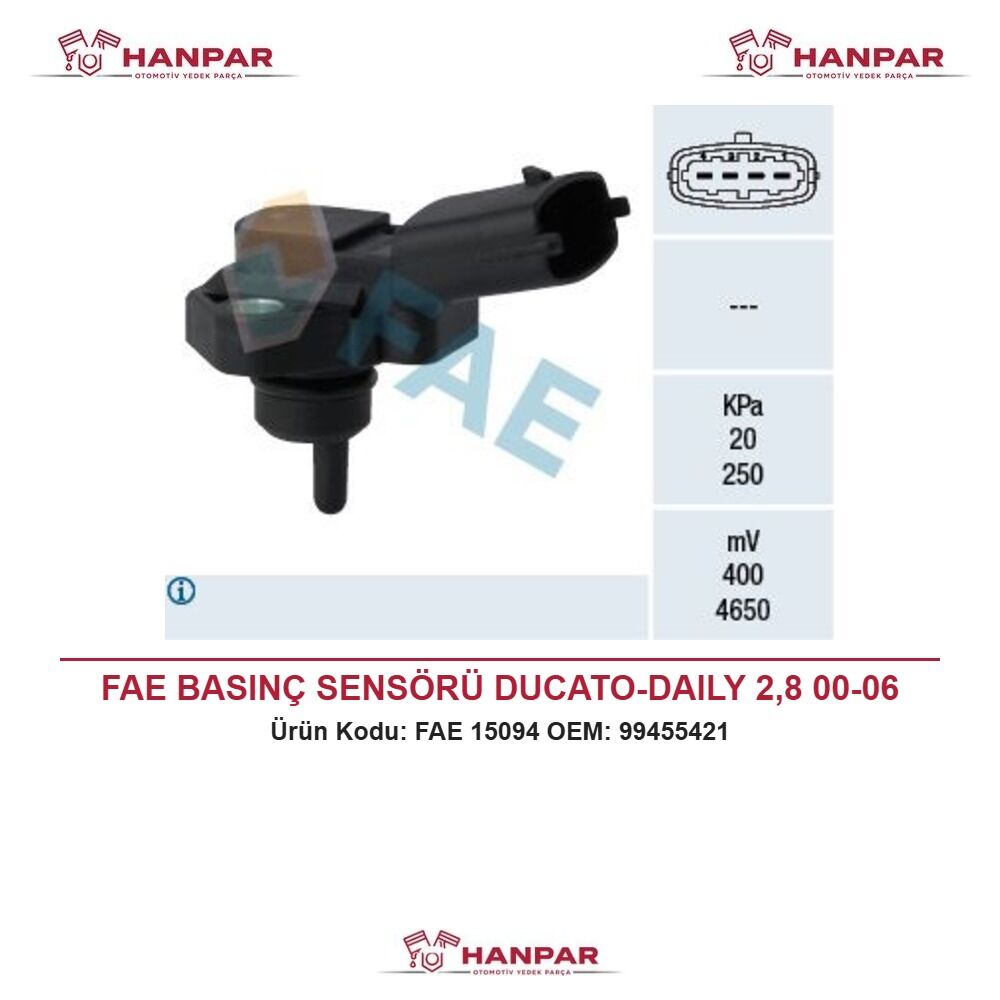 FAE BASINÇ SENSÖRÜ DUCATO-DAILY 2,8 00-06