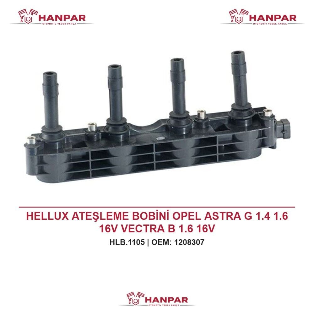 HELLUX ATEŞLEME BOBİNİ OPEL ASTRA G 1.4 1.6 16V VECTRA B 1.6 16V