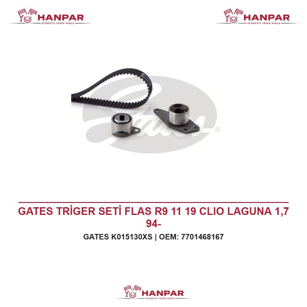 GATES TRİGER SETİ FLAS R9 11 19 CLIO LAGUNA 1,7 94-