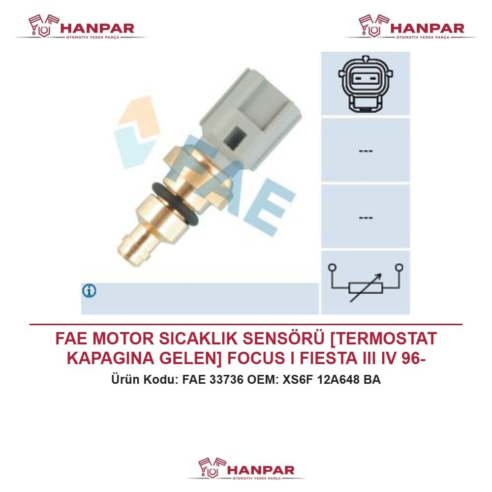 FAE MOTOR SICAKLIK SENSÖRÜ [TERMOSTAT KAPAGINA GELEN] FOCUS I FIESTA III IV 96-